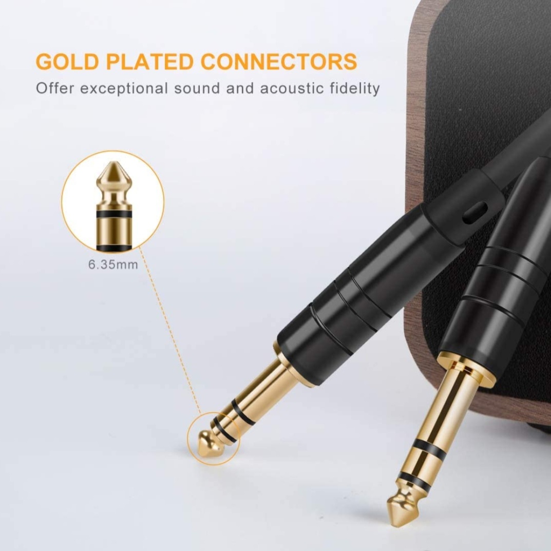 We have gold-plated cables for the ultimate sound quality, exceeding your live sound and entertainment needs!