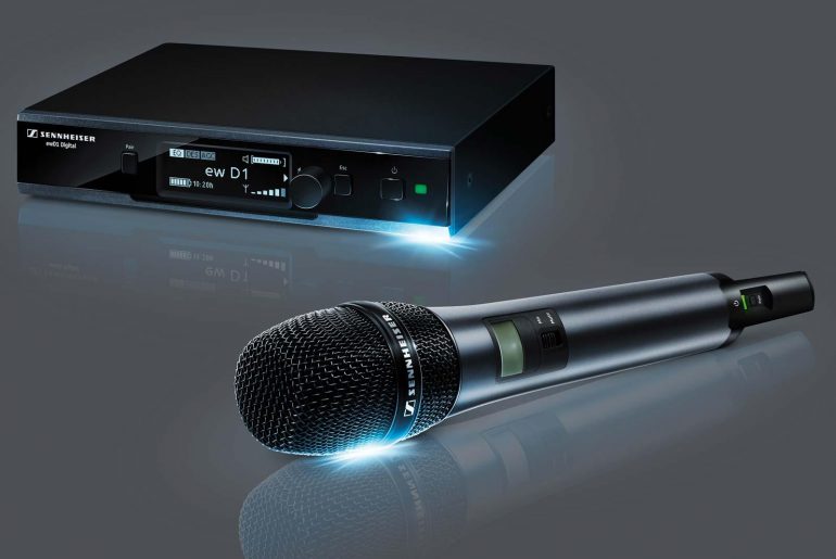 Sennheiser Evolution Wireless D1 microphone and receiver for rental